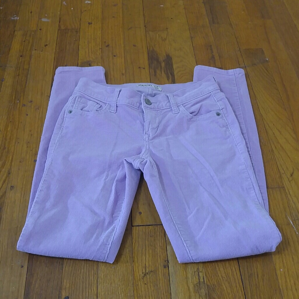Old Navy Rockstar lavender / lilac corduroy skinny jeans size 2 - Picture 2 of 7